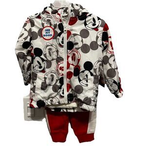 3 Piece Mickey Mouse Outfit 18Mos New